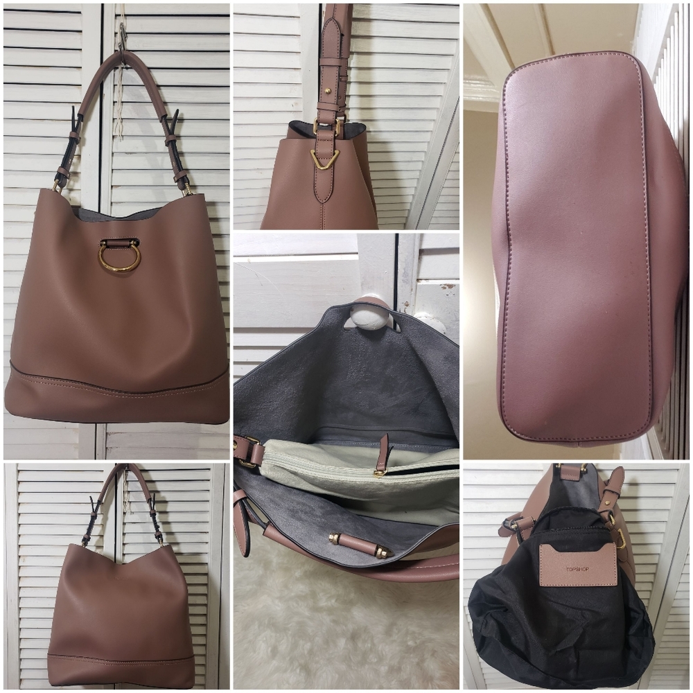Topshop Mauve Hobo handbag